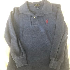 Long sleeve polo pullover